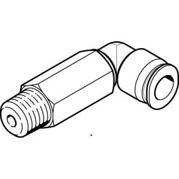 QBMLL-M5-1/8-U-M raccord coudé long