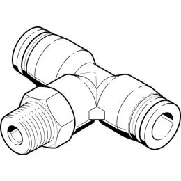 QBMT-1/8-1/8-U-M raccord enfichable en T