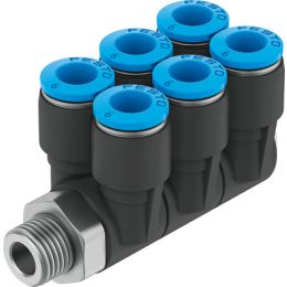 QSLV6-1/8-5/32-U raccord banjo multiple