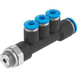 QST3-G1/8-6-4 raccord banjo multiple