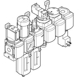 MSB6N-1/2:C3J4M1D1A1F3-WP combinaison d'unités de conditionnement